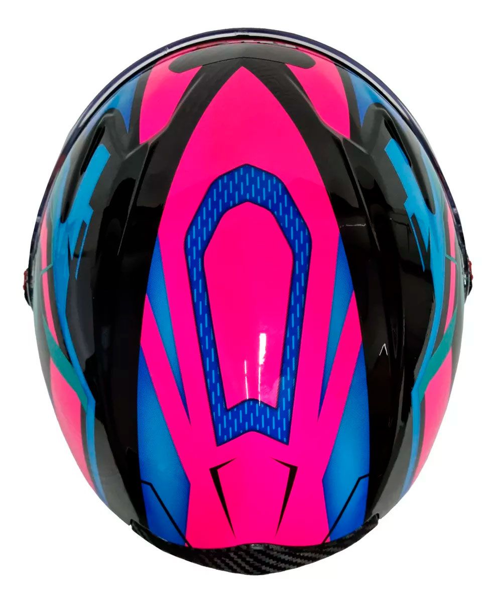 Capacete Moto Fechado GTX Fox FW3 Tamanho 60 Viseira Cristal ABS