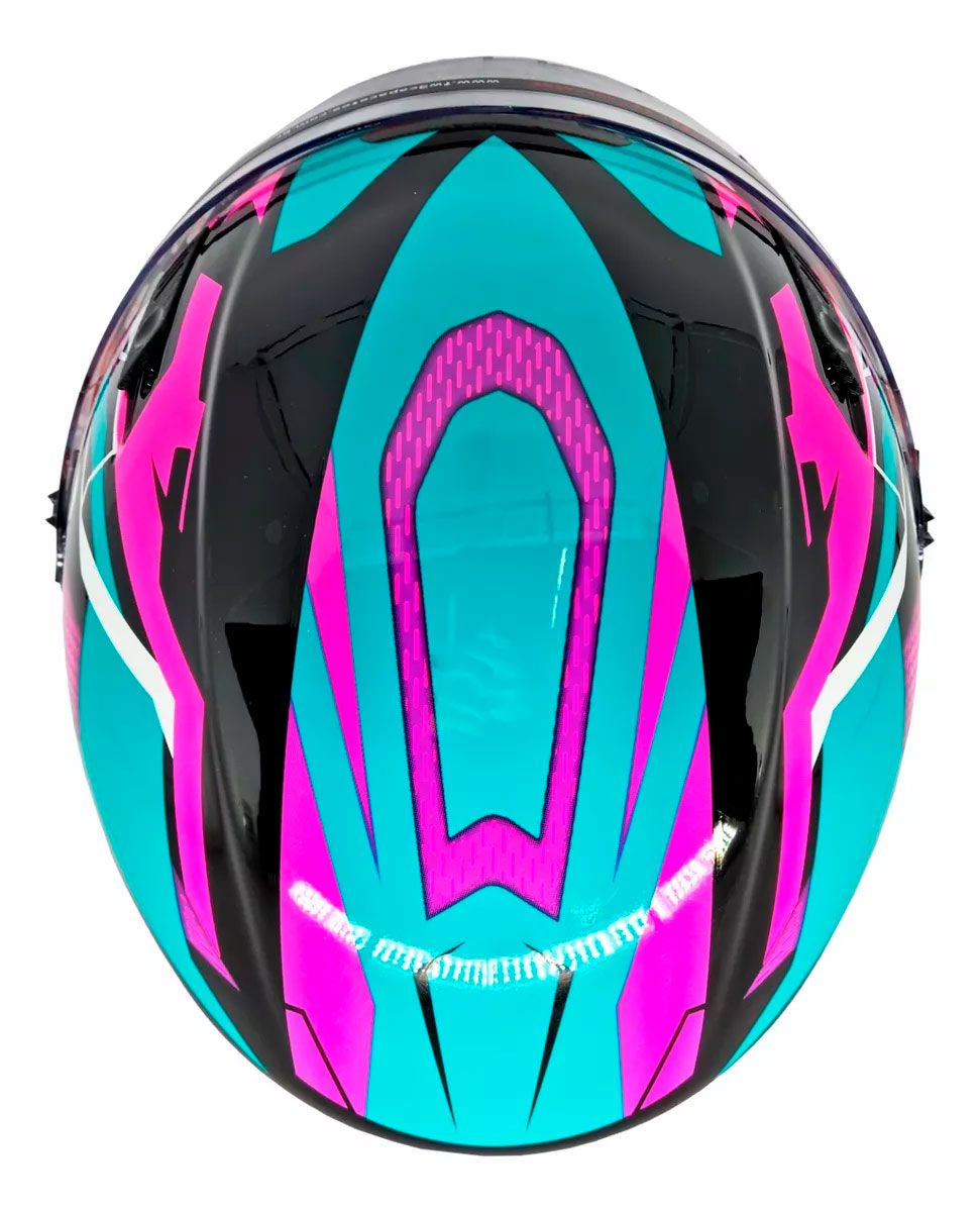 Capacete Moto Aberto FW3 X Open Up Fox 56 Viseira Cristal 2mm