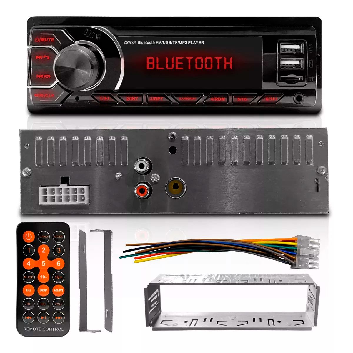 Som Automotivo Radio AM/FM First Option 5599 USB Bluetooth SD Card