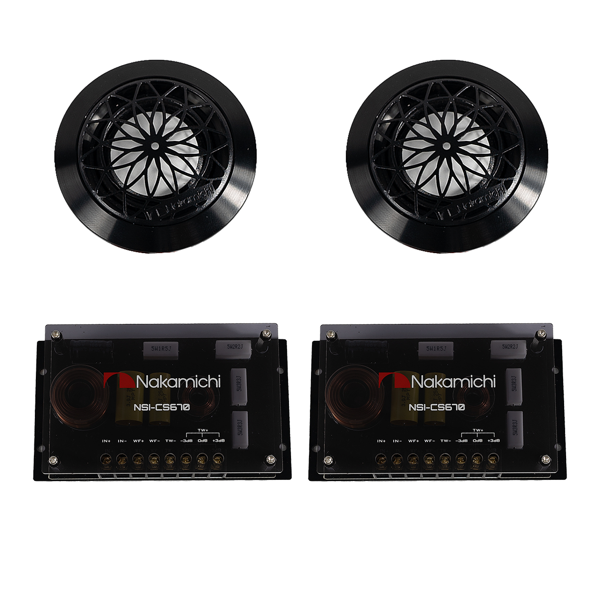 Kit Alto-Falantes 2 Vias Alto Falantes 6,5 Polegadas com Tweeters