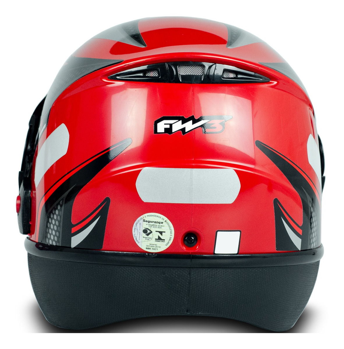 Capacete Moto Fechado Automatic Vermelho Viseira Cristal Inmetro