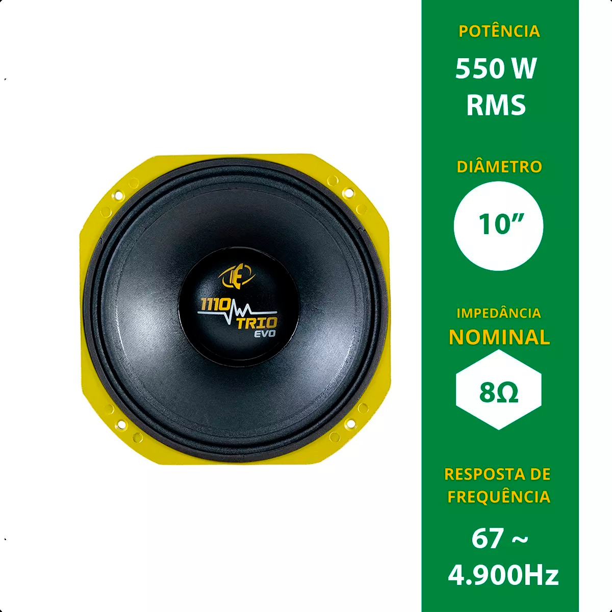 Alto-Falante E1110 10 Polegadas Trio Evo 550WRMS 8 Ohms - Eros