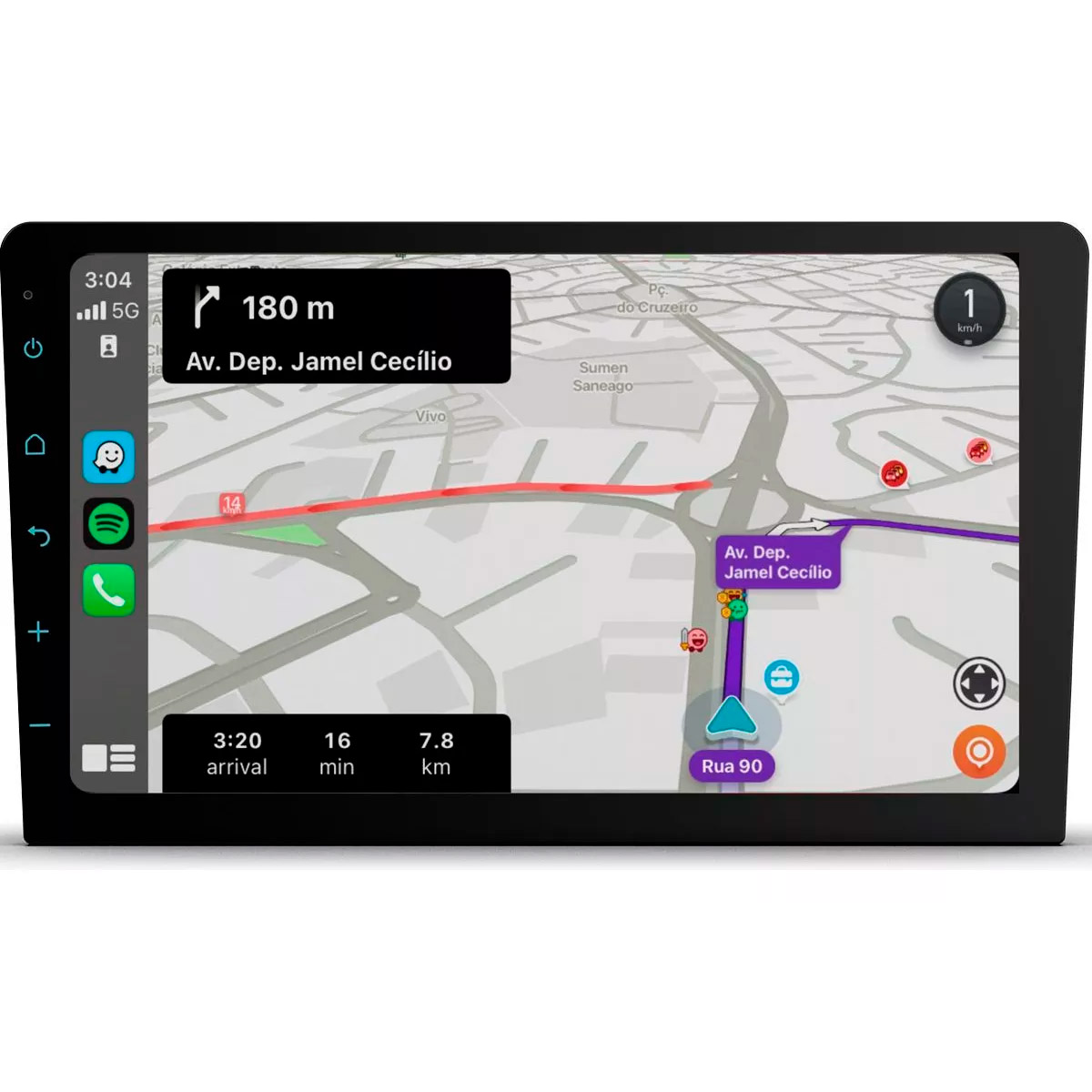 Central Multimídia 9 Polegadas Android Com Carplay Android Auto Sem Fio ...