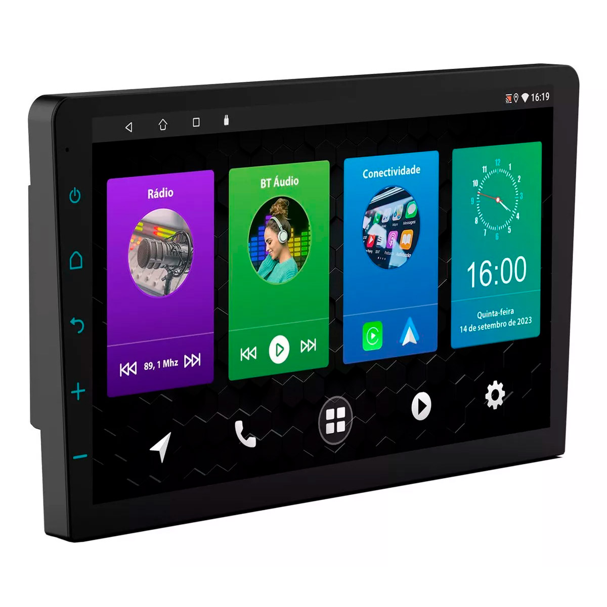 Central Multimídia 9 Polegadas Android Com Carplay Android Auto Sem Fio ...