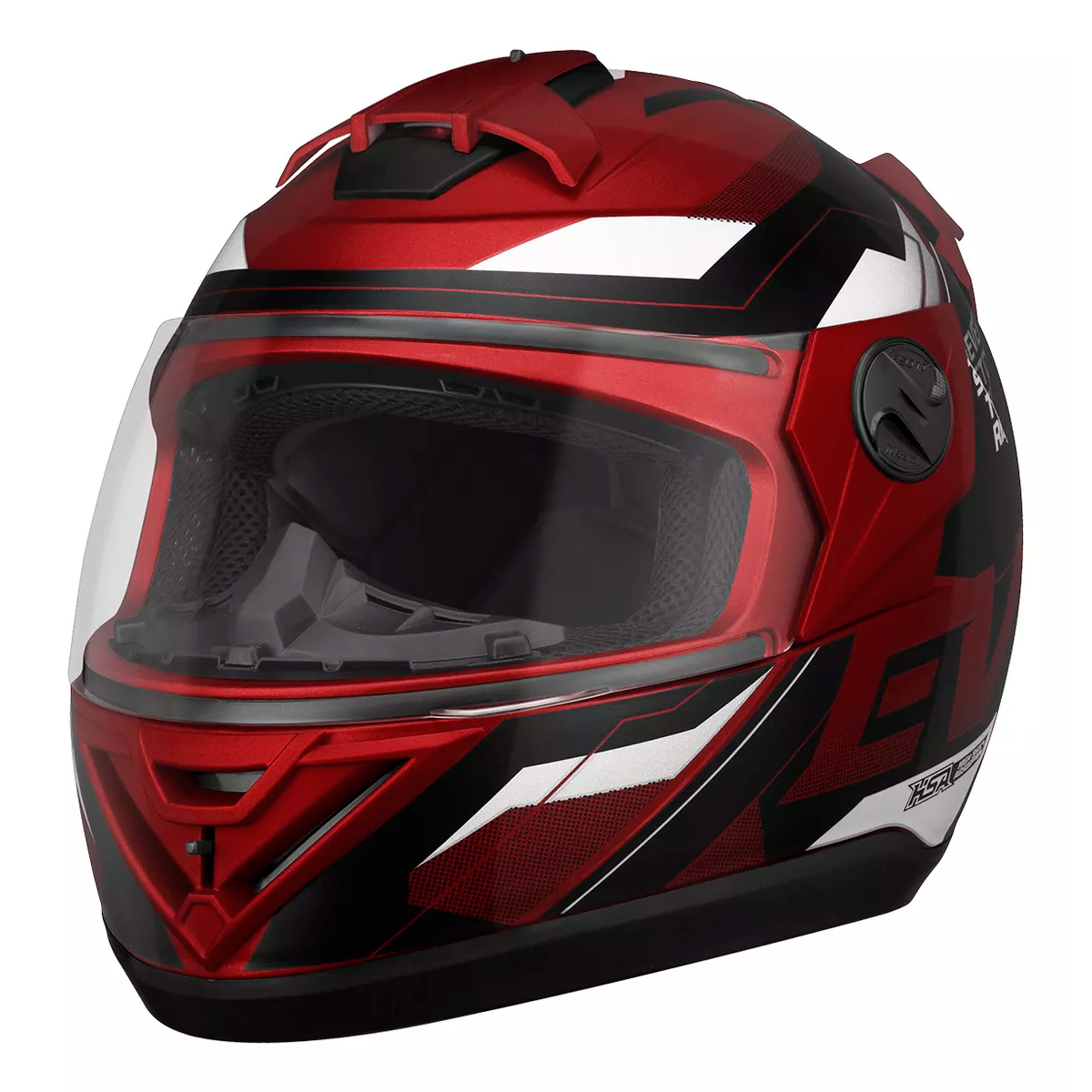 Capacete Moto Fechado Vermelho G8 EVO Viseira Cristal Inmetro