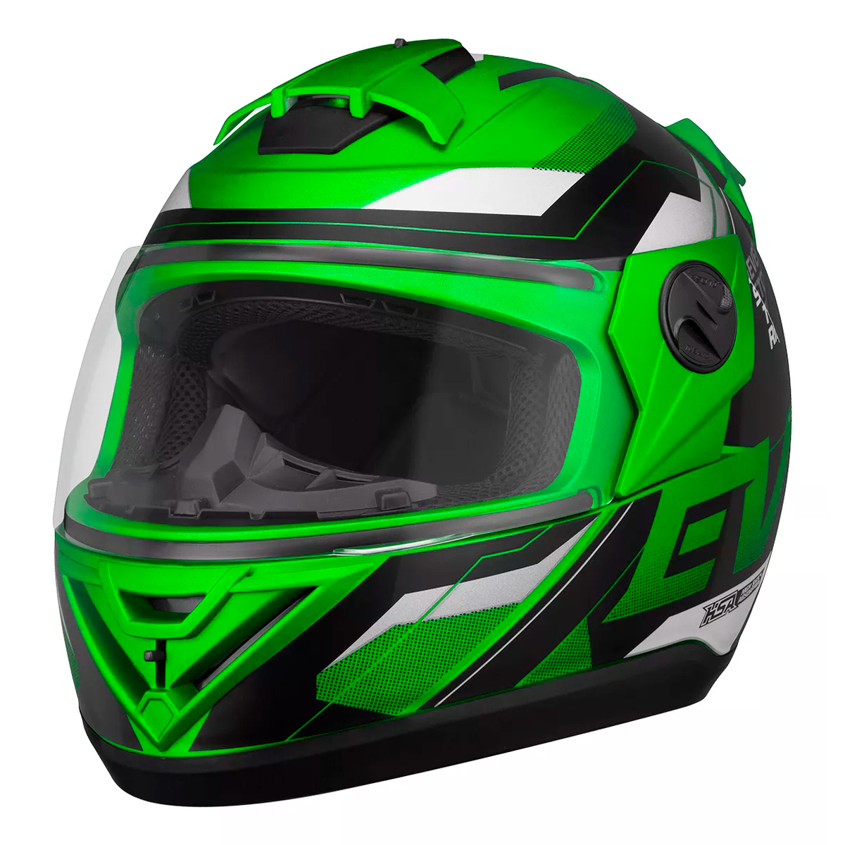 ゴールど　R-365 Capacete Moto Fechado Verde G8 EVO Viseira Cristal Inmetro Tamanho