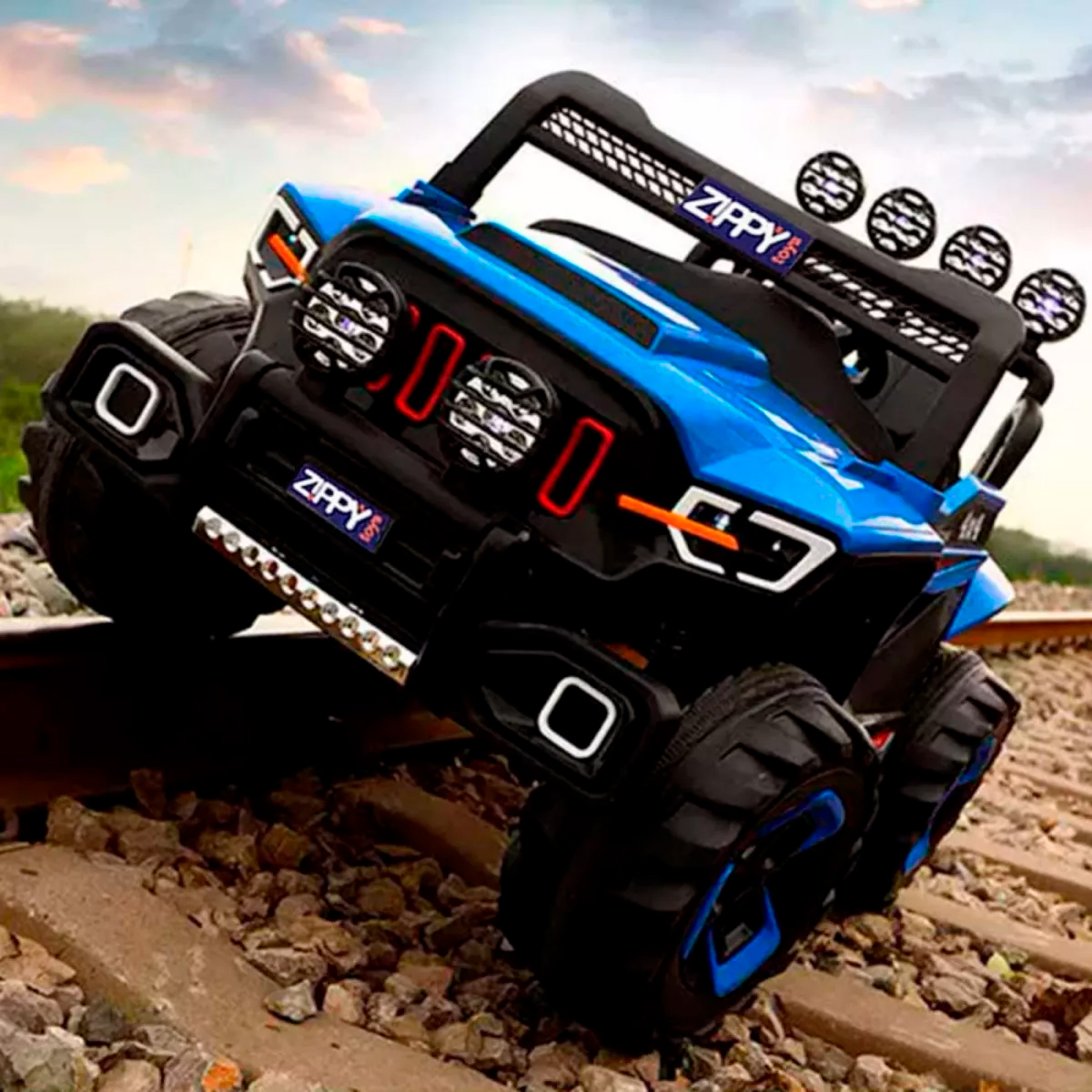 Carrinho Elétrico Infantil Super Cross 4x4 12v para 2 Crianças