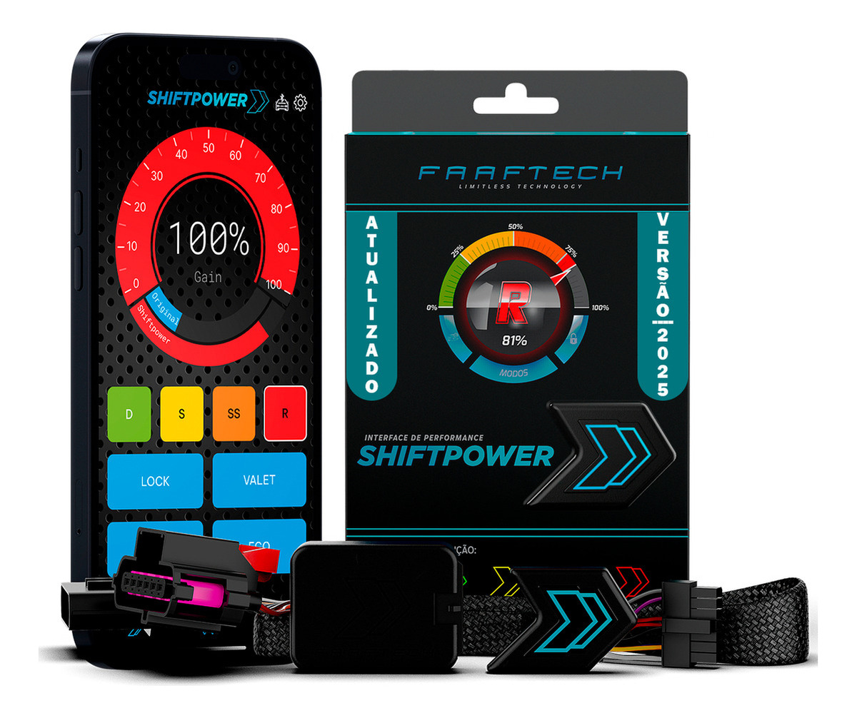 ShiftPower Nova Versão Chip Performance SFi Pedal Renault Sandero