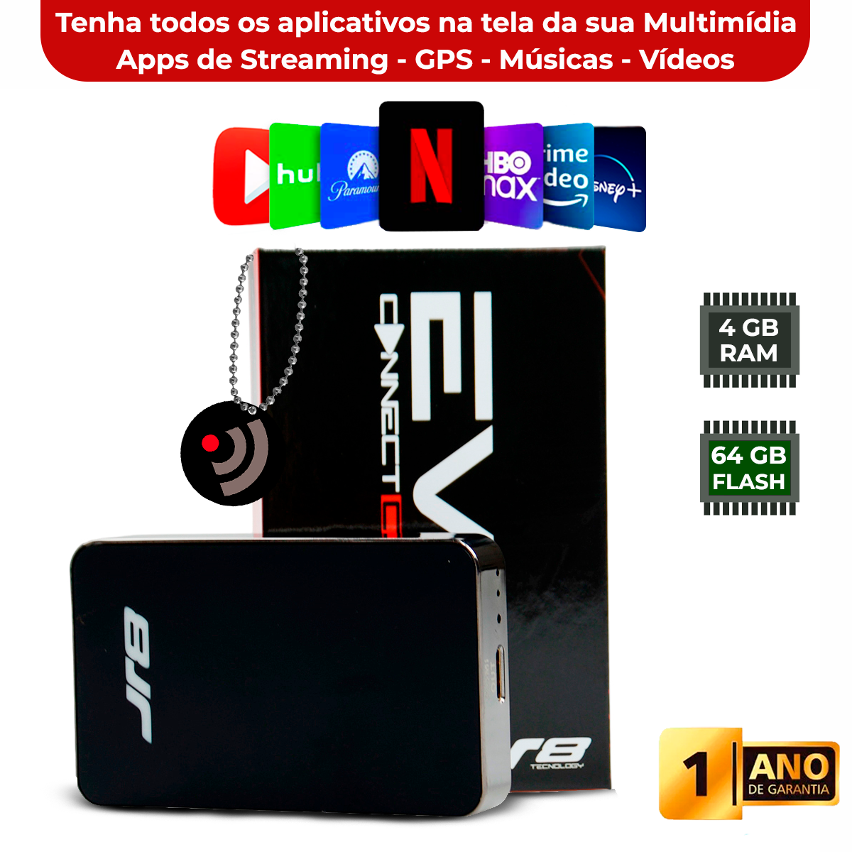 クラリオンNXV987 DVD CARPLAY TV BT USB Streaming Box Carros GWM CarPlay Bluetooth Wifi 64GB 4GB Ram