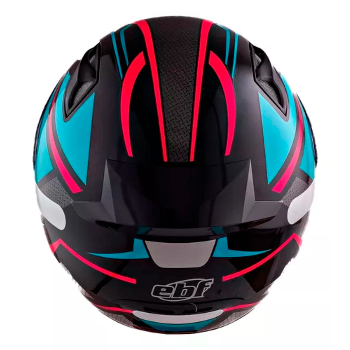 Capacete Moto Fechado Spark Spider Viseira Cristal Preto c/ Azul