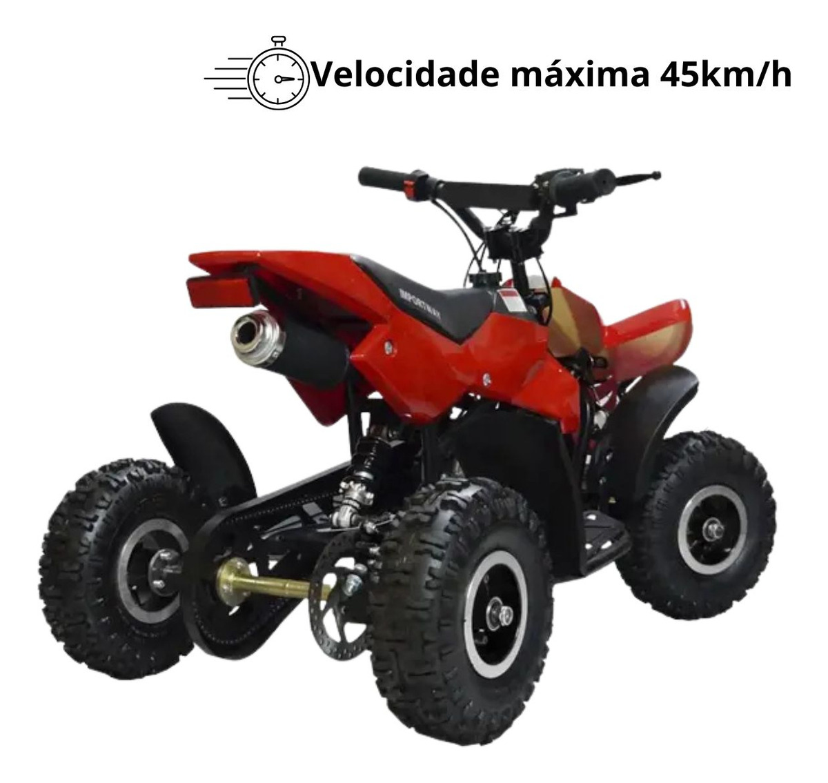 Mini Quadriciclo Infantil Gasolina Atv 49cc Cross Off Road Cor Vermelho ...