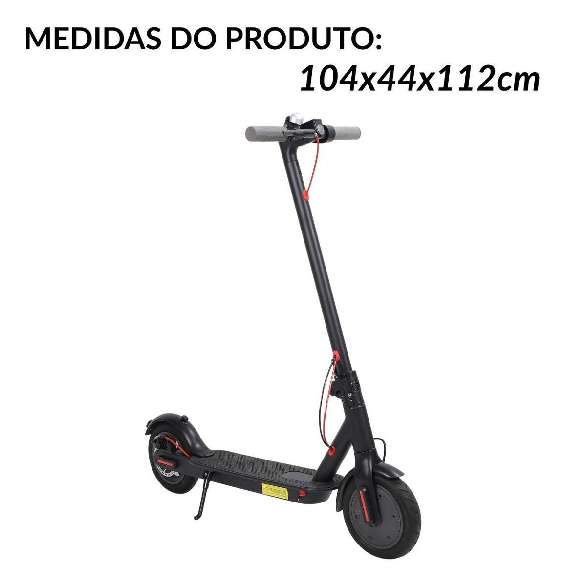 Patinete Elétrico 350w Dobrável Adulto Preto Com Display Lcd, Freio ...