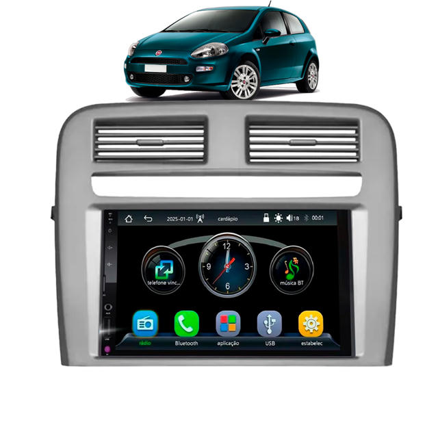 Multimídia 7 Polegadas MP5 Automotivo Bluetooth USB Com CarPlay e ...