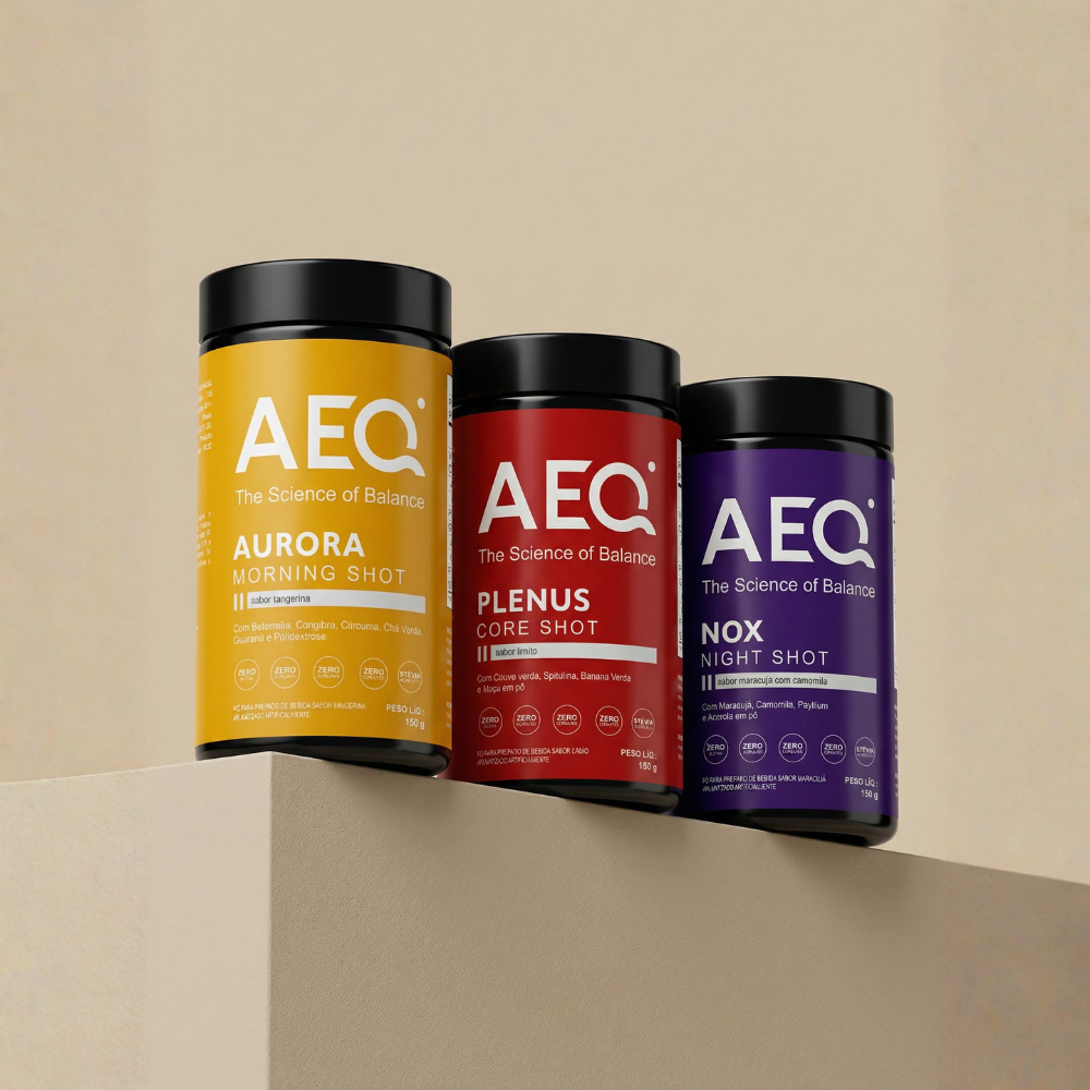 Kit AEQ: Shot Matinal Aurora Energia + Shot Noturno Nox Sono + Shot ...
