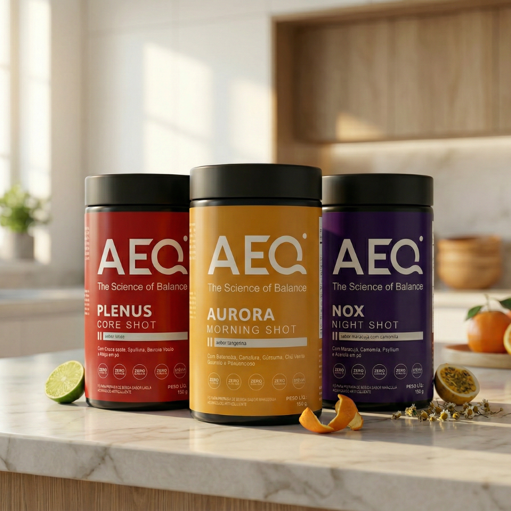 Kit AEQ: Shot Matinal Aurora Energia + Shot Noturno Nox Sono + Shot ...