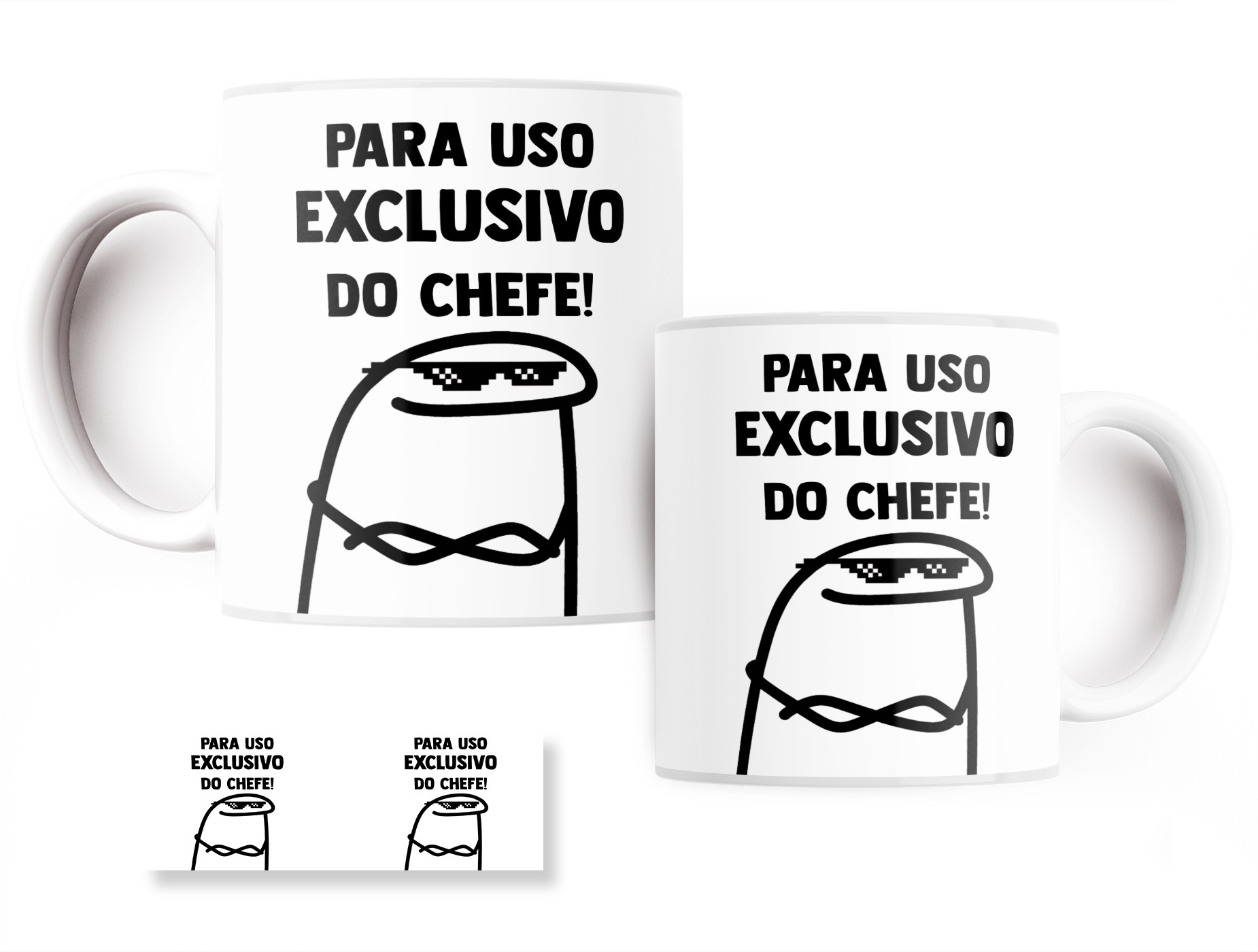 Caneca Meme Flork Teu C*