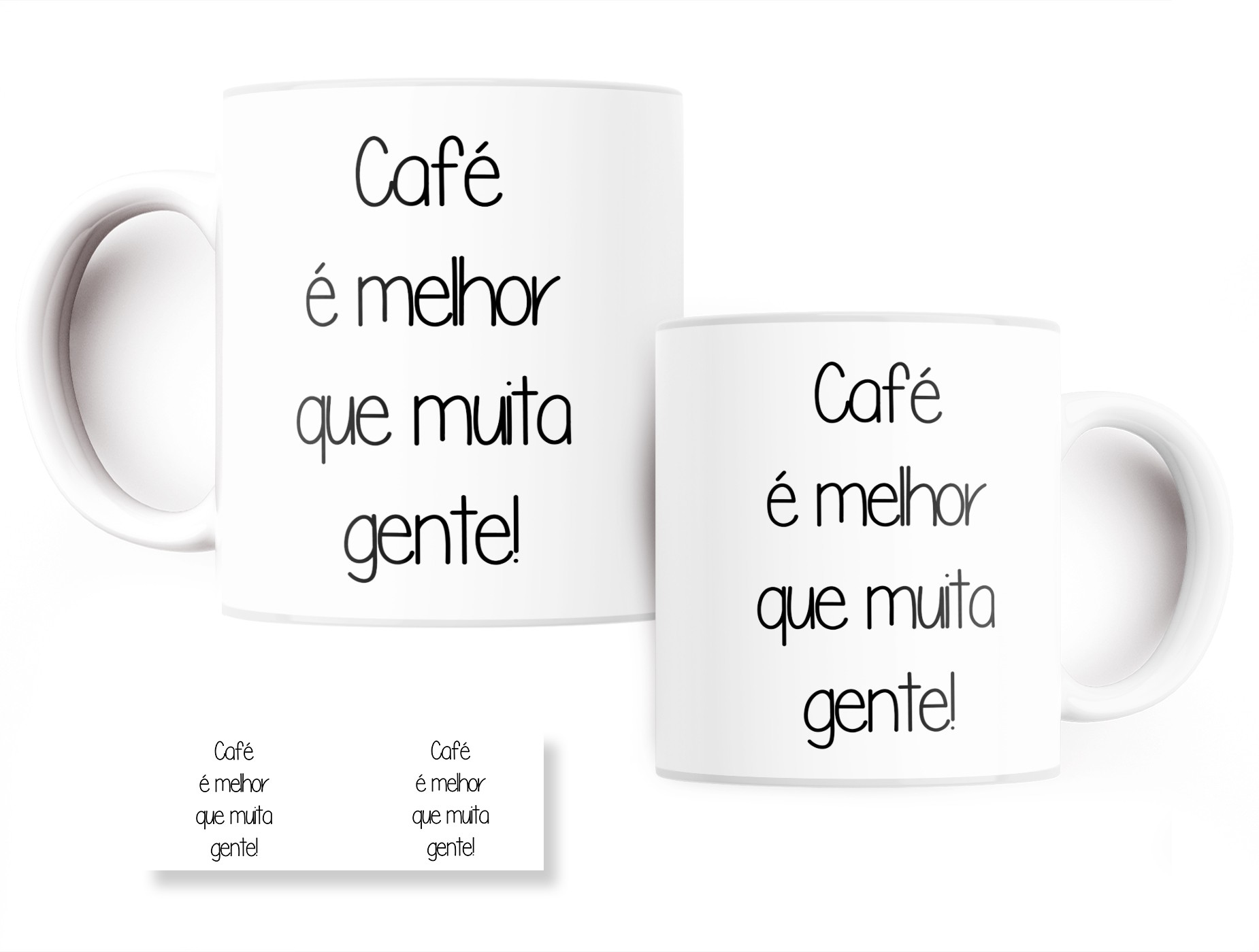 Caneca Flork Meme Bentô Divertida - Com Café & Sem Café
