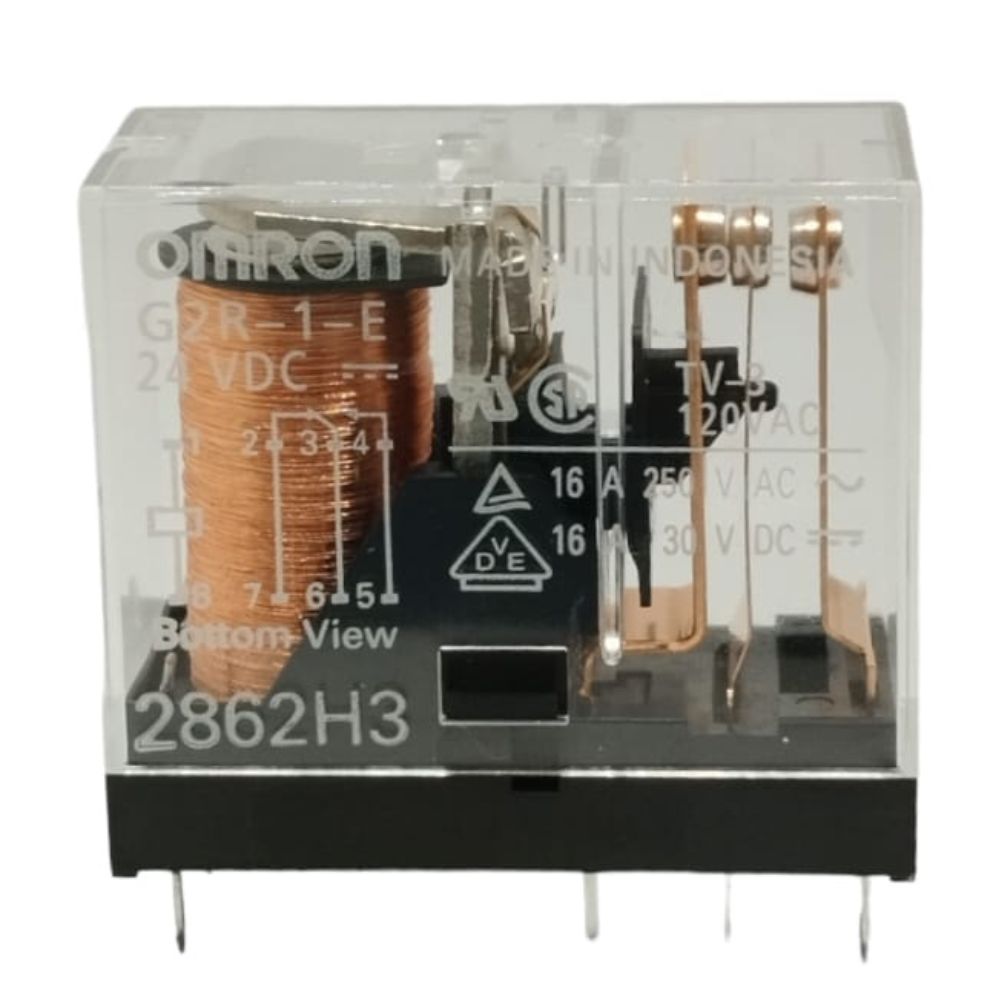 RELE G2R-1-E-DC24 24VDC OMRON (G2R1EDC24) - RS COMPONENTES ELETRÔNICOS