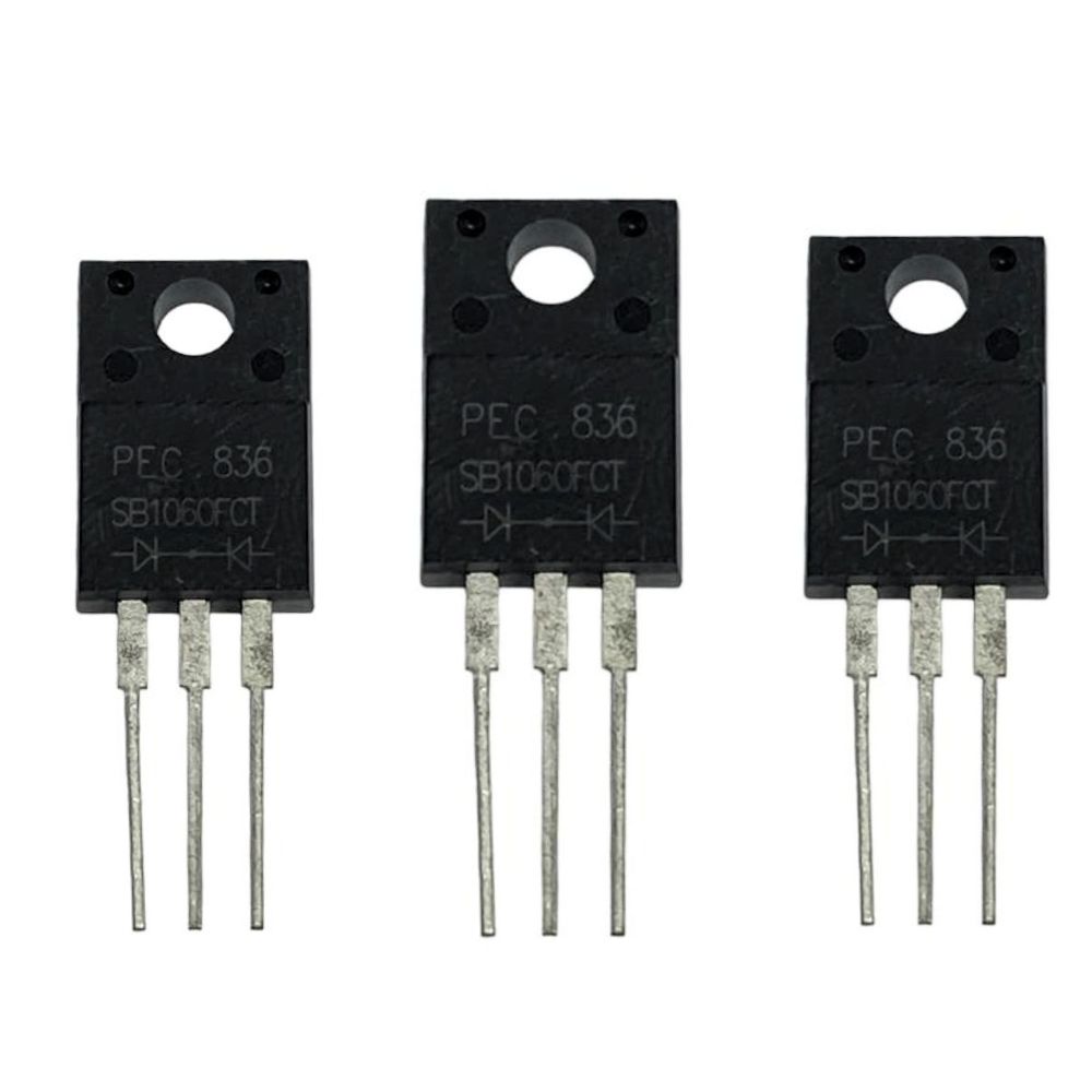 DIODO SCHOTTKY SB1060FCT 60V 10A - LOJA- RS COMPONENTES ELETRÔNICOS