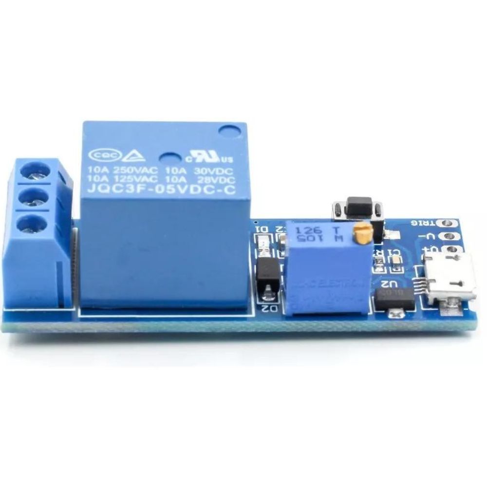 Remote Trigger Micro Usb RELE TEMPORIZADOR TRIGGER MICRO USB 5V - RS COMPONENTES ELETRÔNICOS