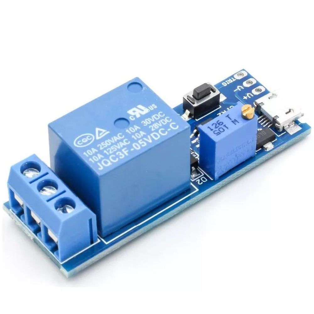 Remote Trigger Micro Usb RELE TEMPORIZADOR TRIGGER MICRO USB 5V - RS COMPONENTES ELETRÔNICOS