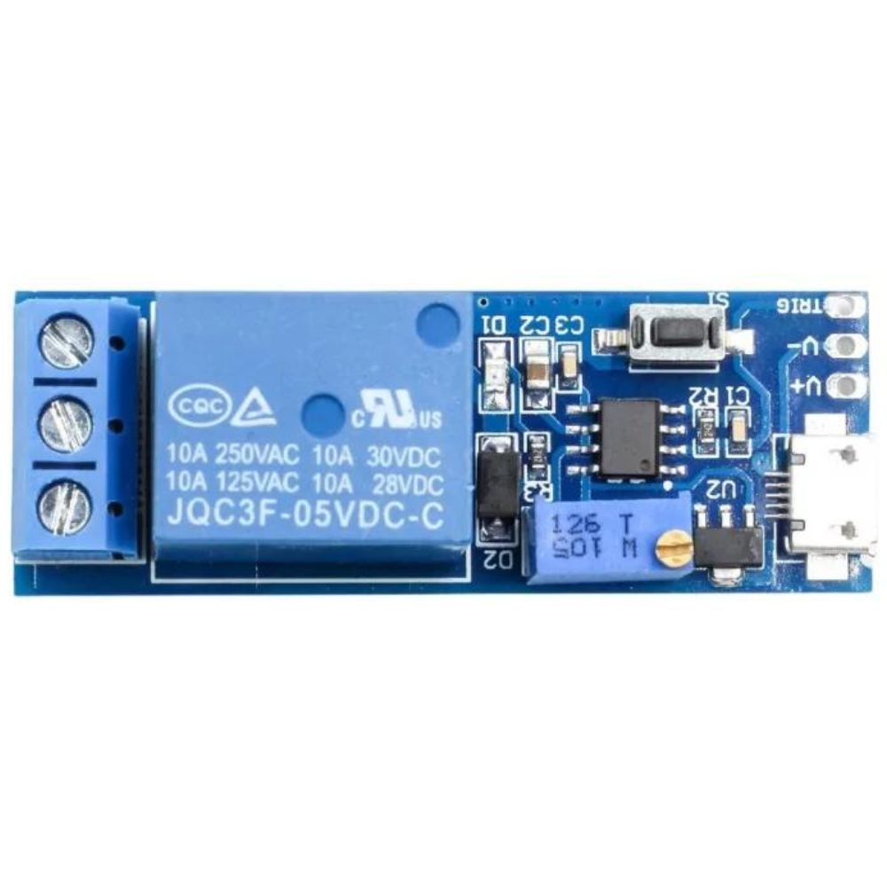 Remote Trigger Micro Usb RELE TEMPORIZADOR TRIGGER MICRO USB 5V - RS COMPONENTES ELETRÔNICOS