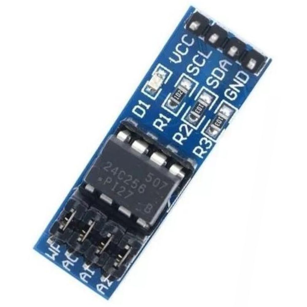 K24c256 Module MÓDULO MEMÓRIA EEPROM AT24C256 I2C - RS COMPONENTES ELETRÔNICOS