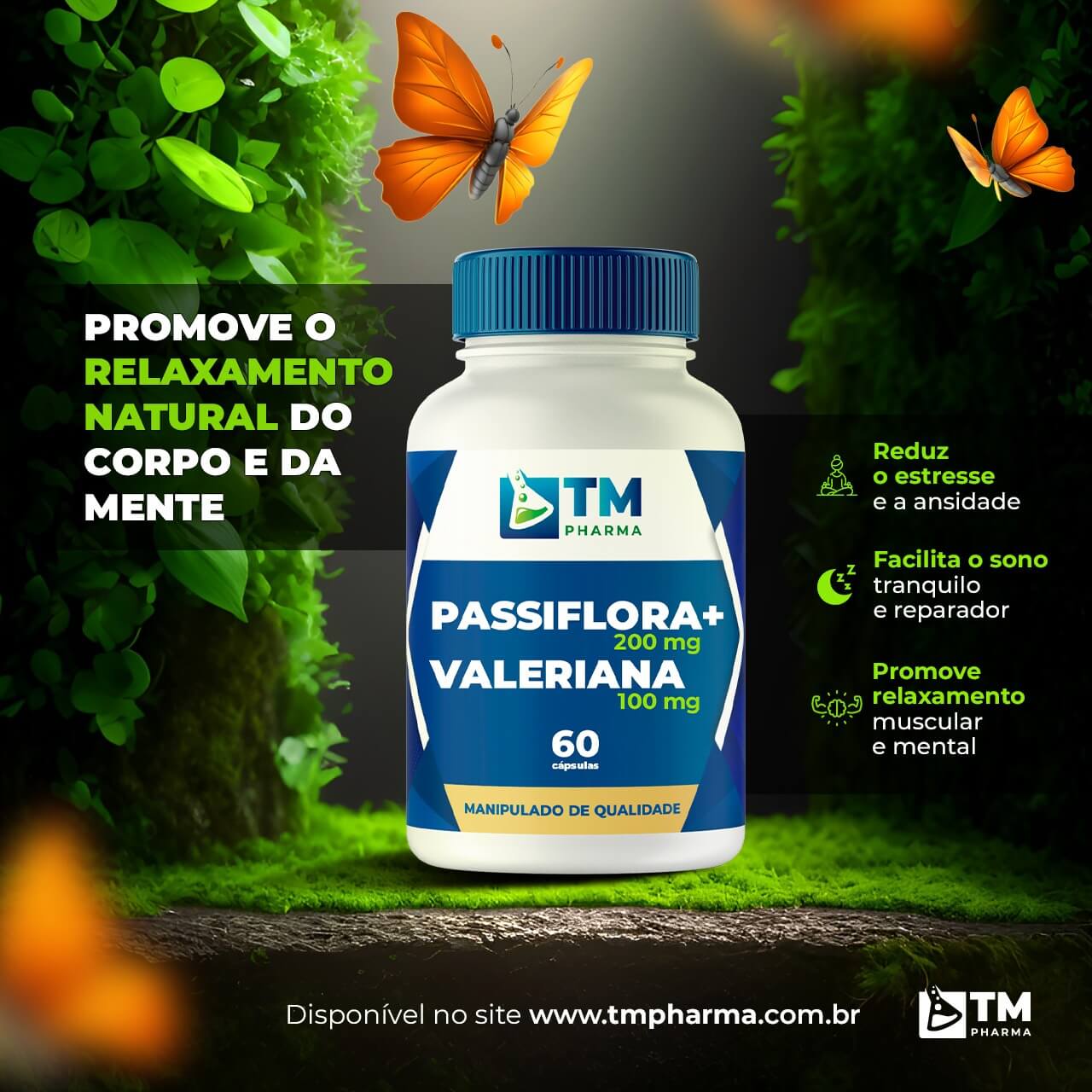 Terravita Passiflore Valériane - 60 Comprimés, Détente Et Sommeil, Date 02/2027