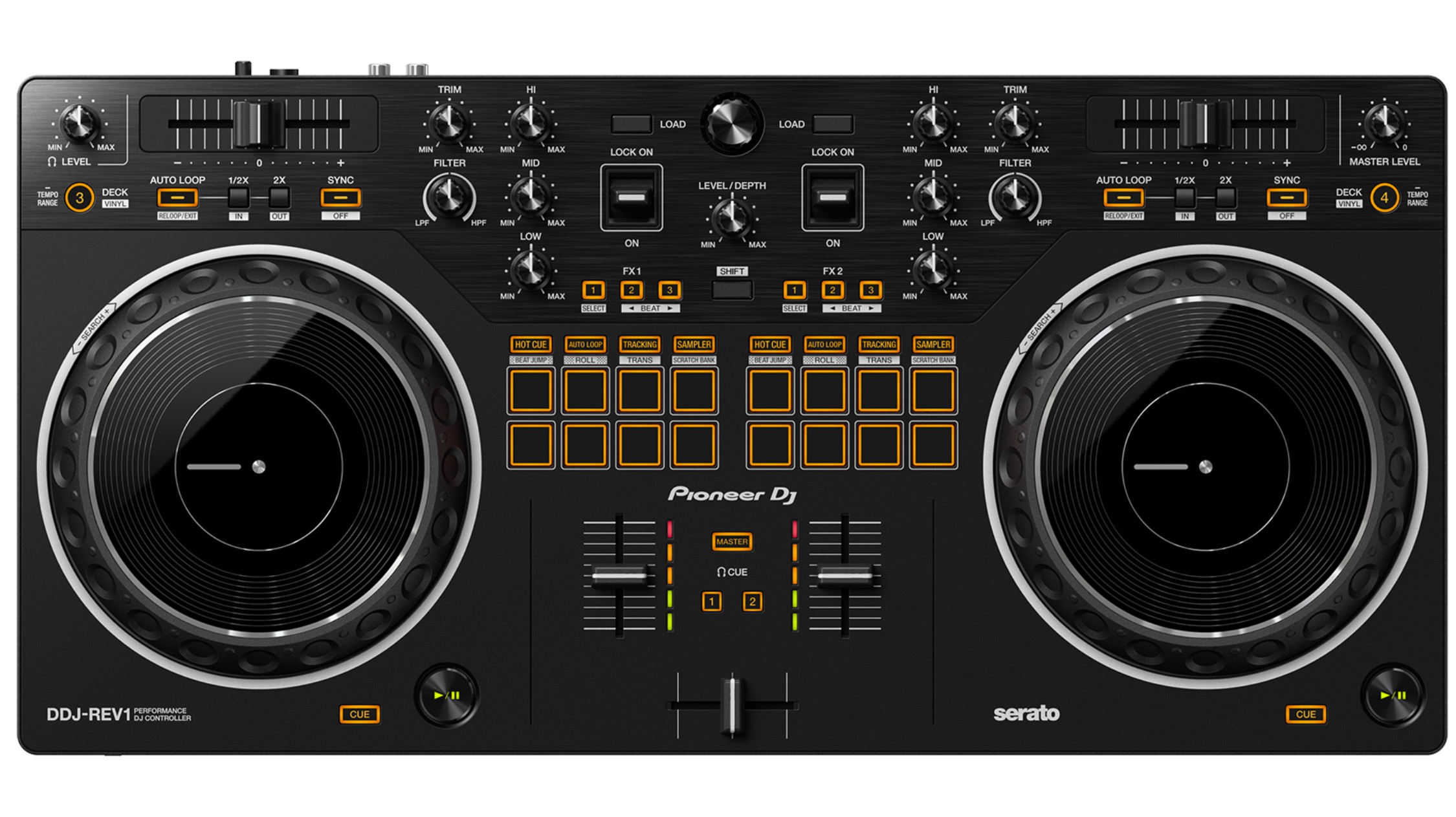 Kit DJ DDJ-REV1 Com 2 Canais + Bag Global Djs + Rack RDJ Control ...