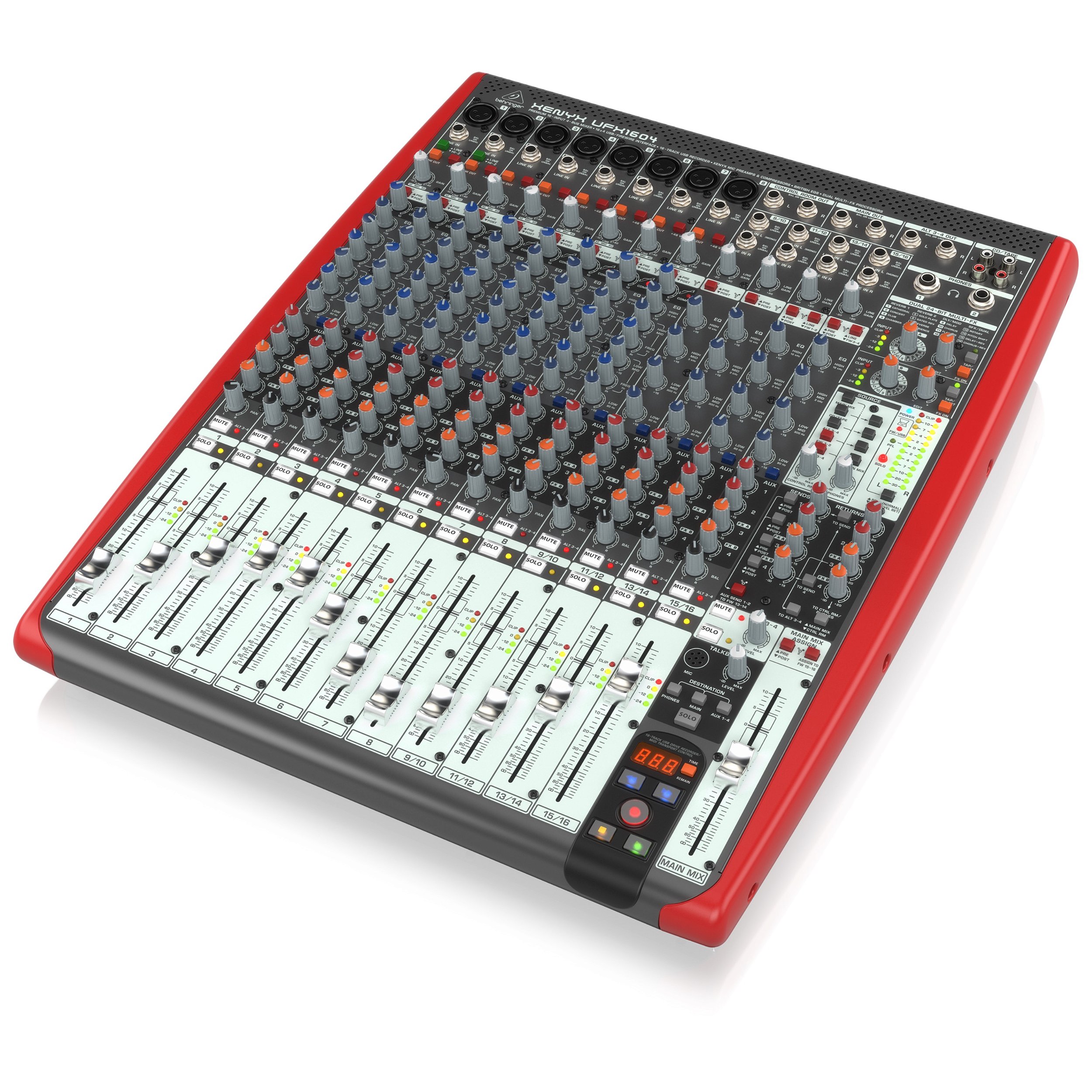 MIXER BEHRINGER XENYX UFX1604 COM 16 ENTRADAS Equipamentos para DJs é