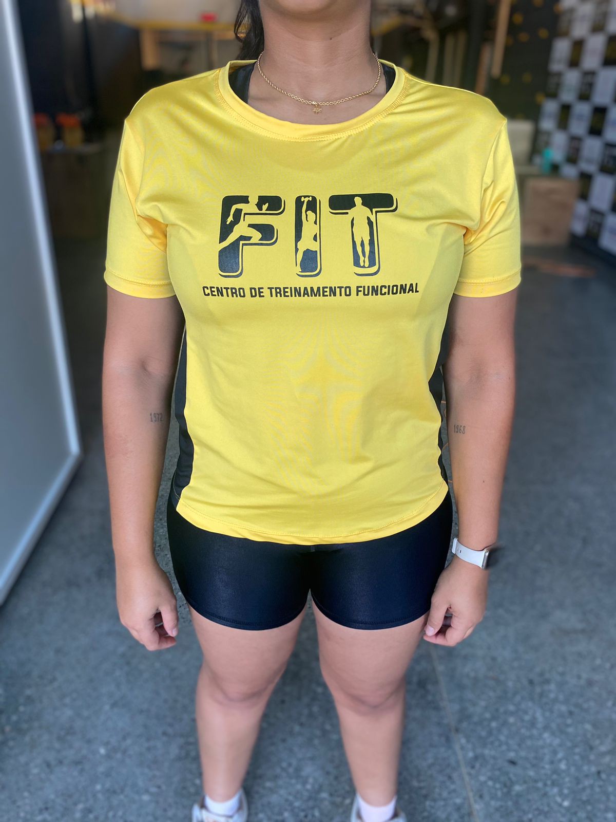 Camiseta Feminina Dry Fit - Amarela - Loja Fit Funcional