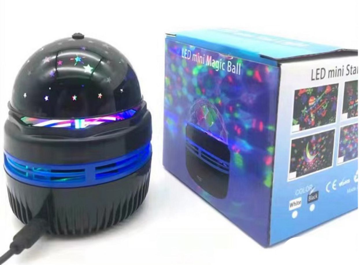 Projetor led mini magic ball ceu estrelado moq6 CLICK IMPORTADOS