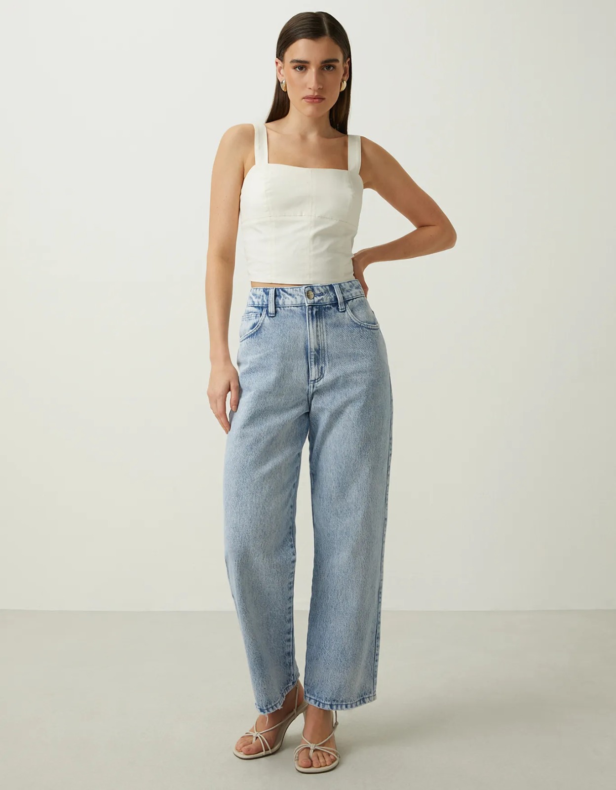 SHOULDER CROPPED RECORTES PESPONTADOS - MELEVALOGO