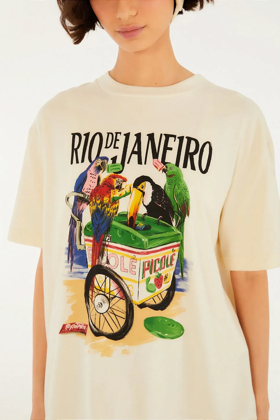 FARM T-SHIRT MEDIA PASSAROS COM PICOLE - MELEVALOGO