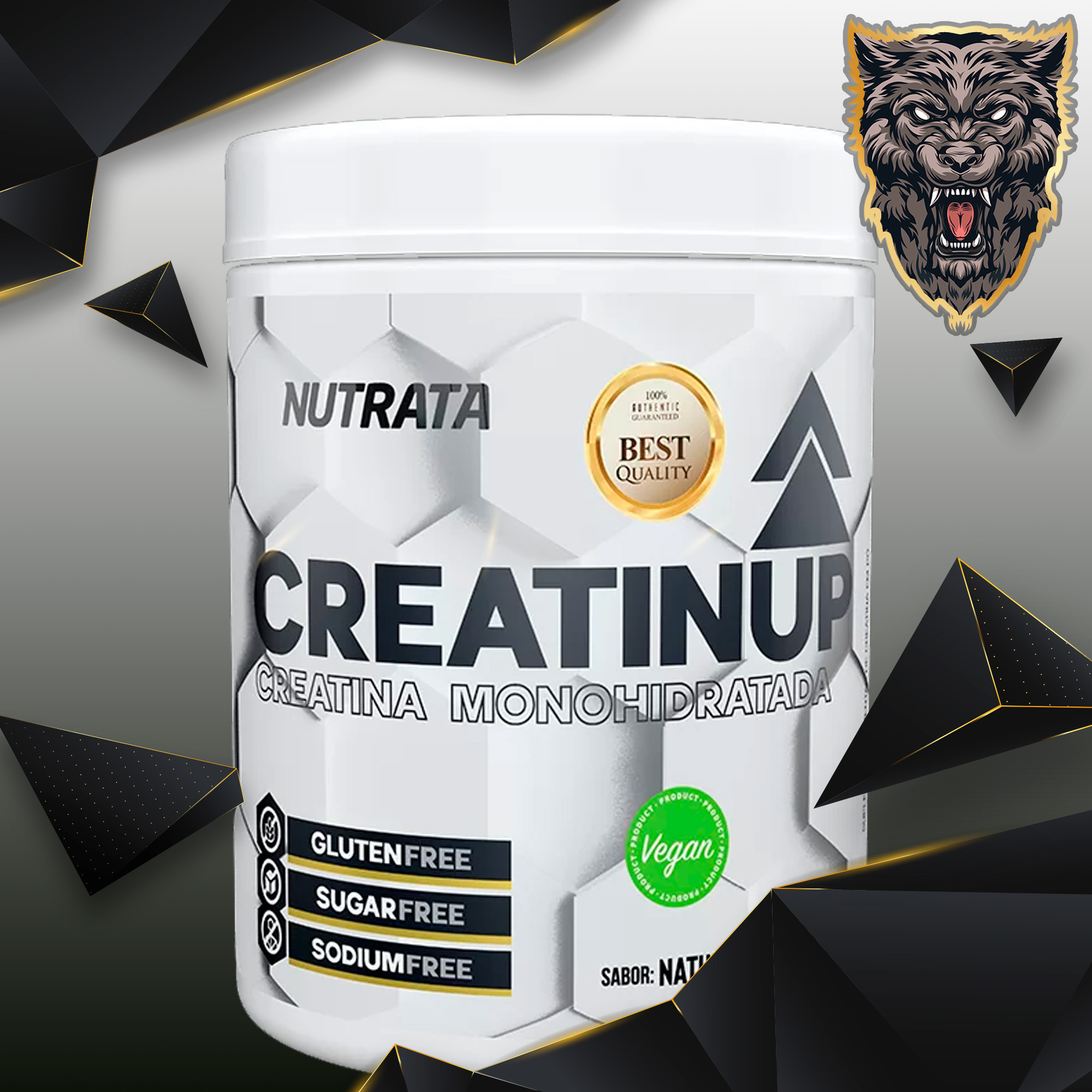 CREATINA - 120 CAPSULAS - MAX TITANIUM - BLACK WOLF