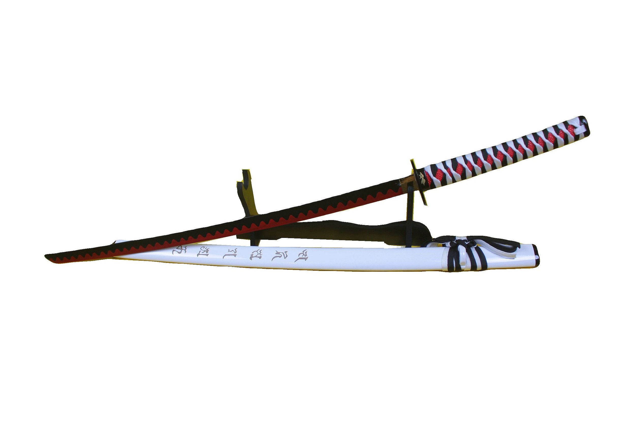 Espada Katana Decorativa Com bainha + Suporte de mesa - Tenda Medieval