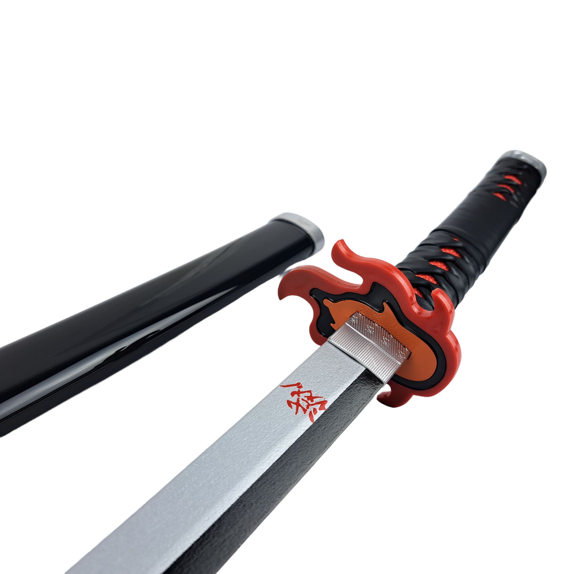 Katana de fogo de Tanjiro Kamado de Kimetsu No Yaiba (96 cm.) ⚔️ Loja