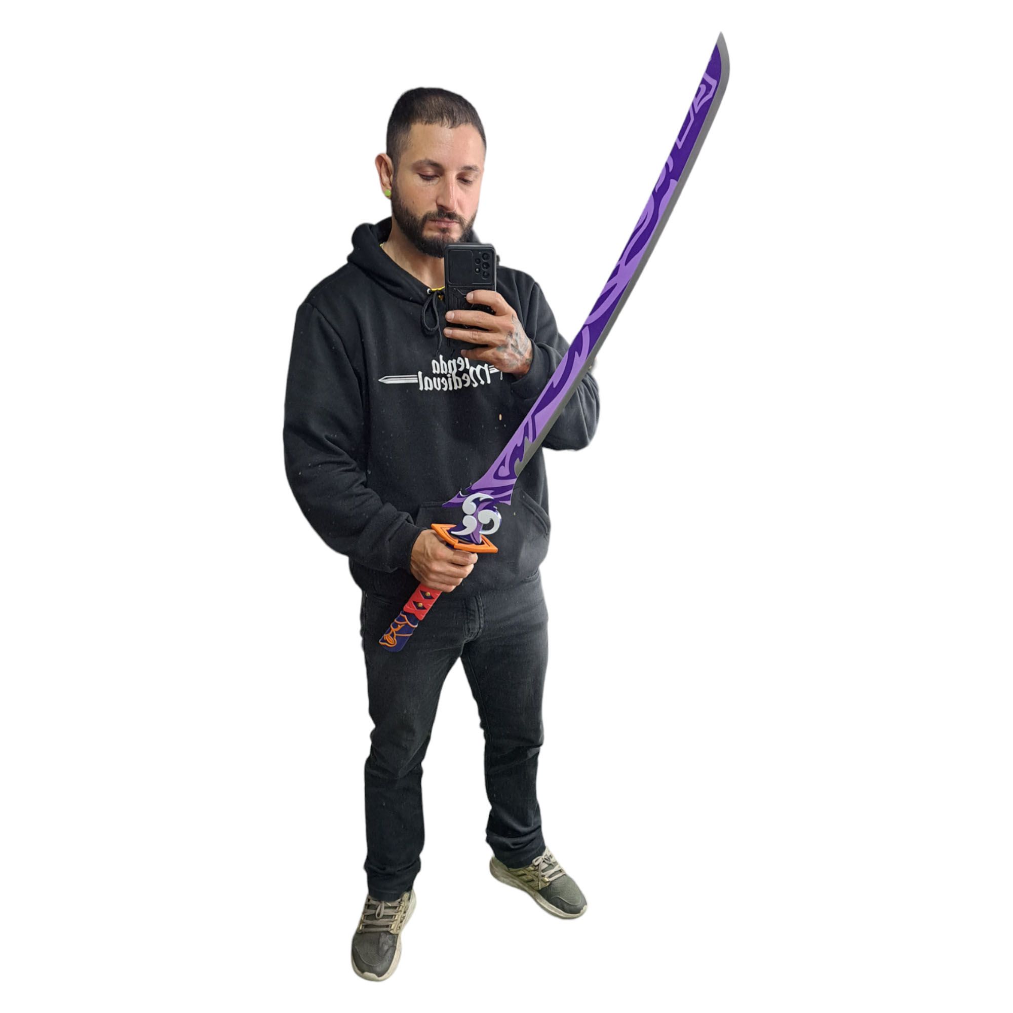 Espada Katana Shogun Raiden Musou no Hitotachi Genshin Impact Em Aço ...