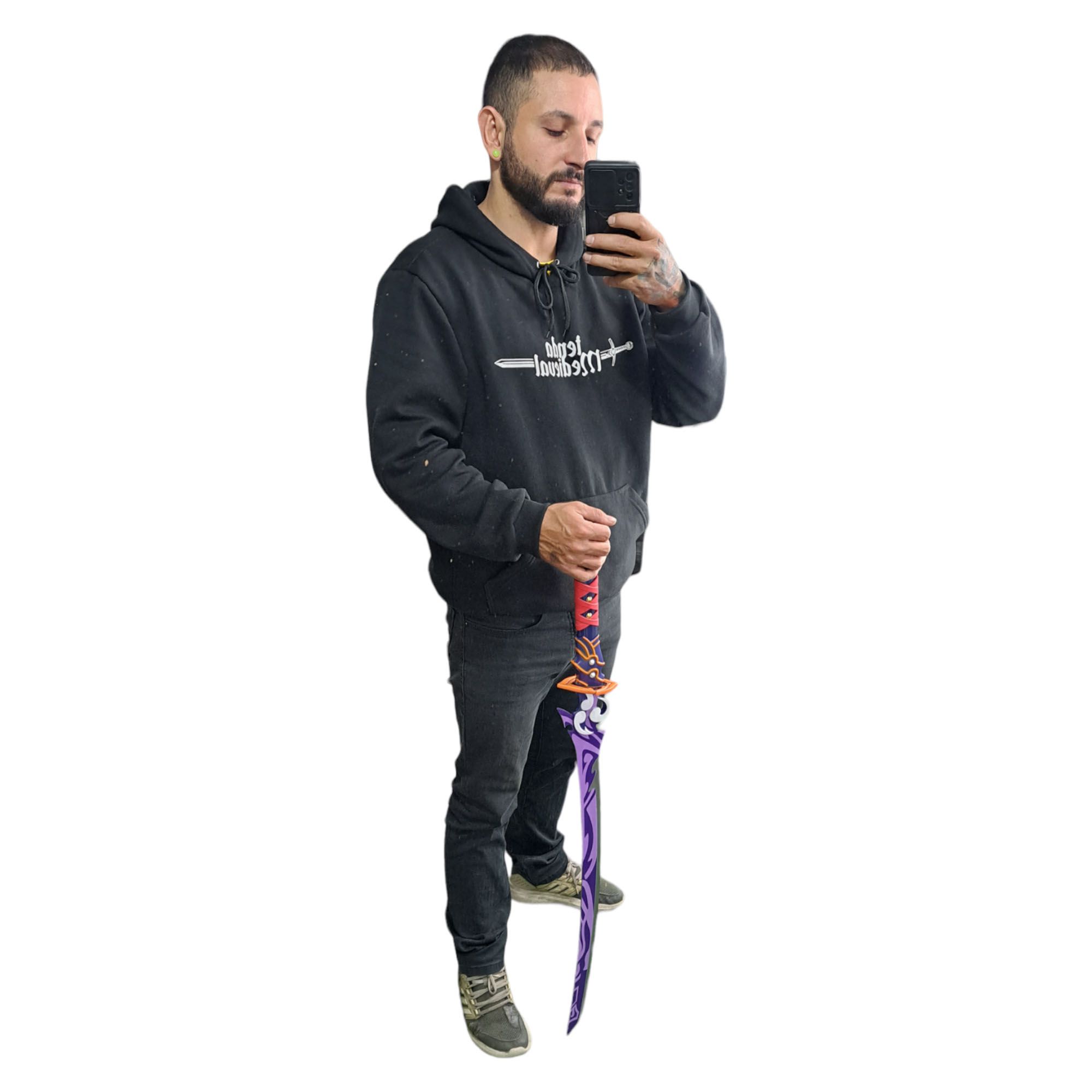 Espada Katana Shogun Raiden Musou no Hitotachi Genshin Impact Em Aço ...