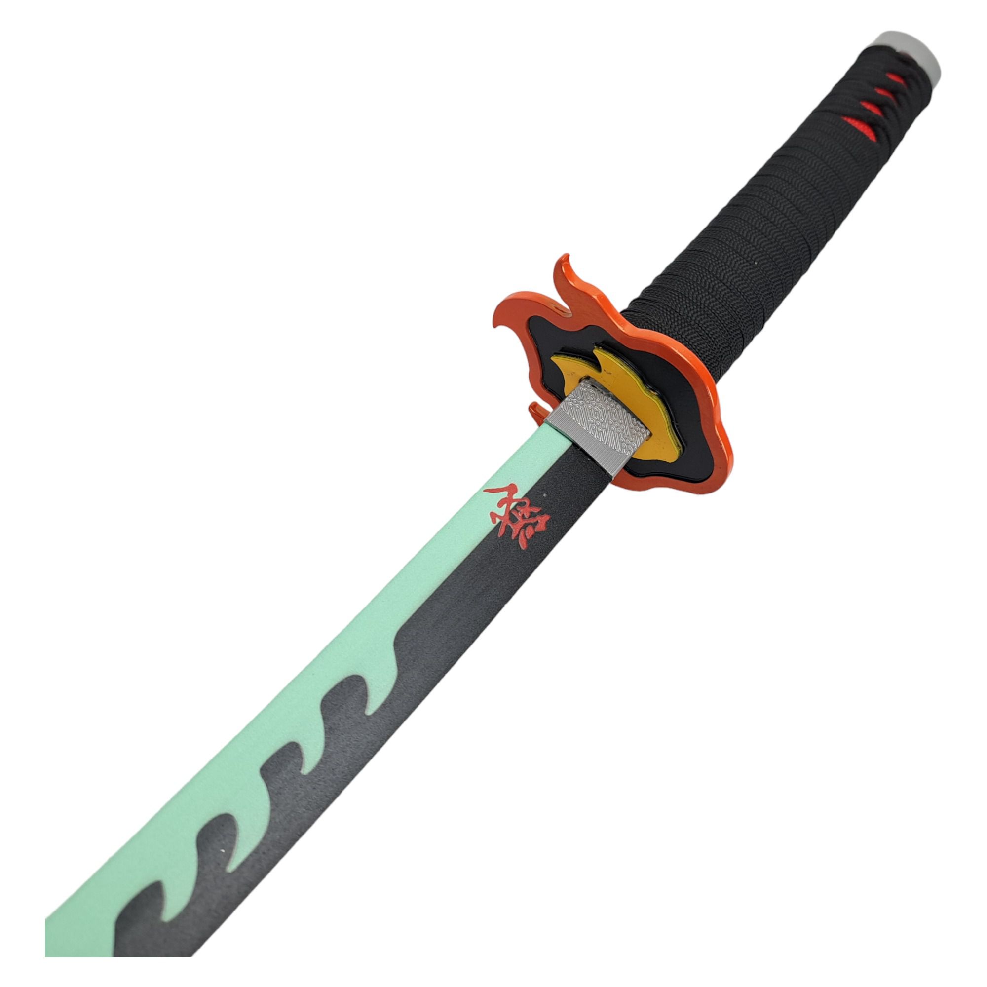 Katana de fogo de Tanjiro Kamado de Kimetsu No Yaiba (96 cm.) ⚔️ Loja