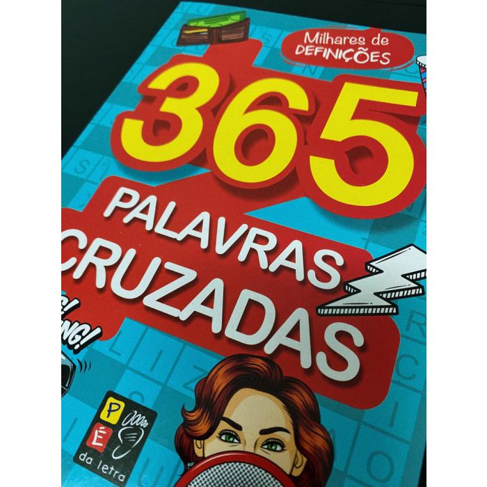 365 Palavras Cruzadas Capa Azul Aquarela Livros 7540