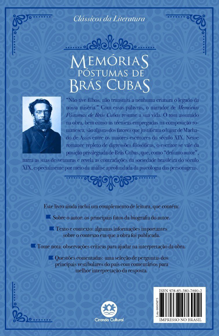 Memórias Póstumas De Brás Cubas Questões De Vestibular Aquarela Livros