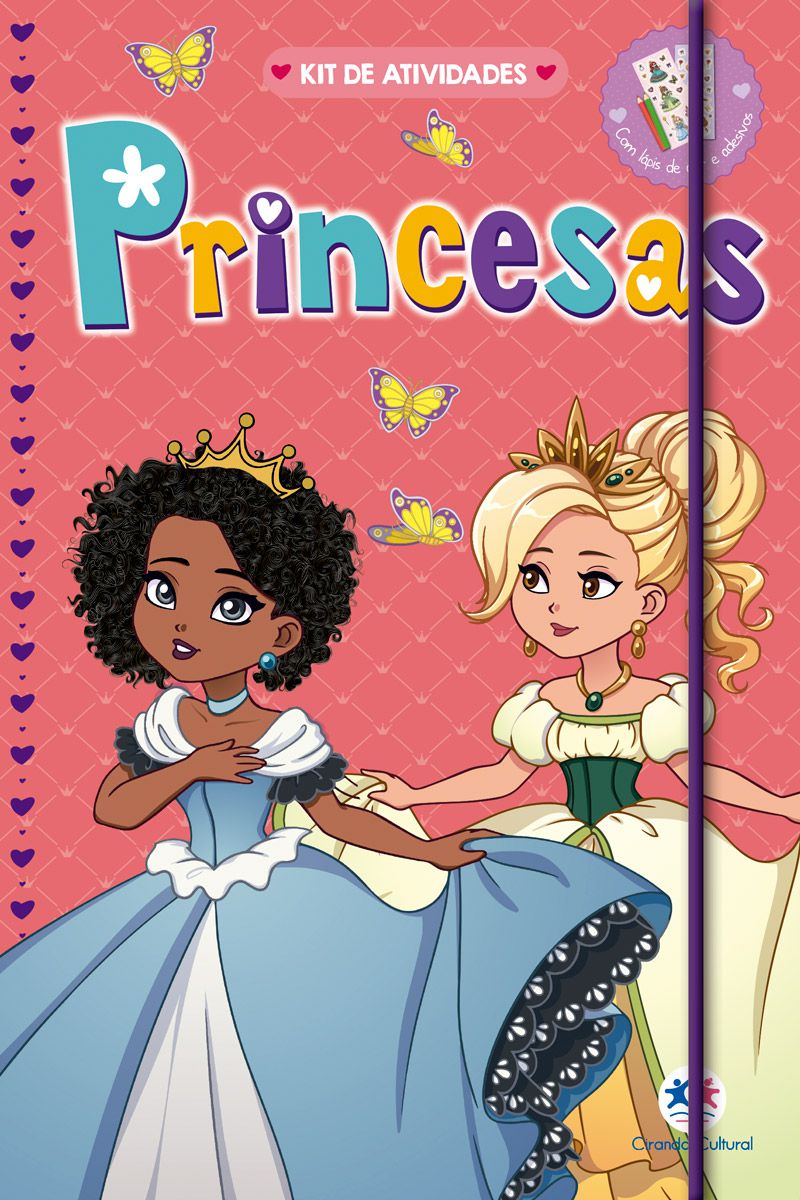 Revista PINTE e BRINQUE DISNEY com Lápis de Cor 6 Cores Passatempo, Jogos,  Atividades, Pintar e Colorir Princesas DISNEY, acom- panha caixinha de  lápis de cor 6 cores