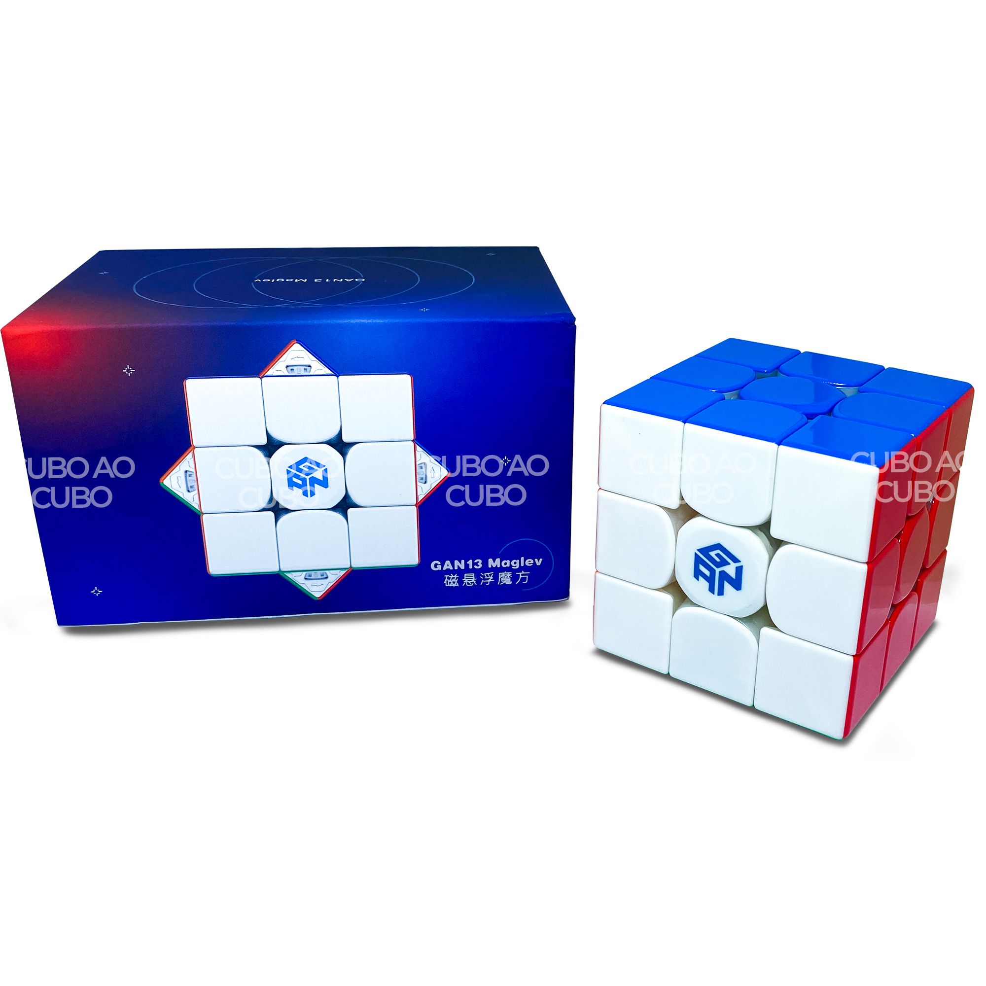 Cubo Mágico 3x3x3 GAN 356M Lite Magnético - Stickerless - Cubo ao