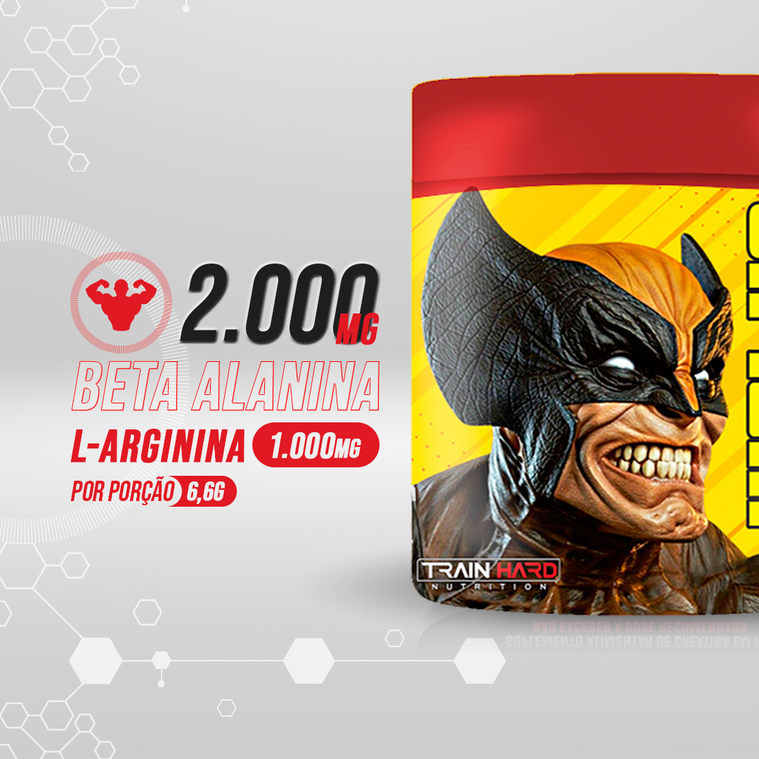 Wolve 396g Pré-Treino Train Hard Nutrition | Energia, Foco e Pump