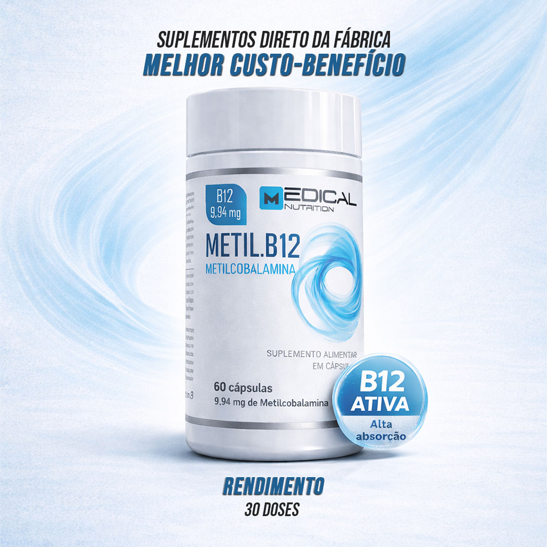 Metil B12 Metilcobalamina 9,94mg - Foco e Energia | Medical Nutrition ...