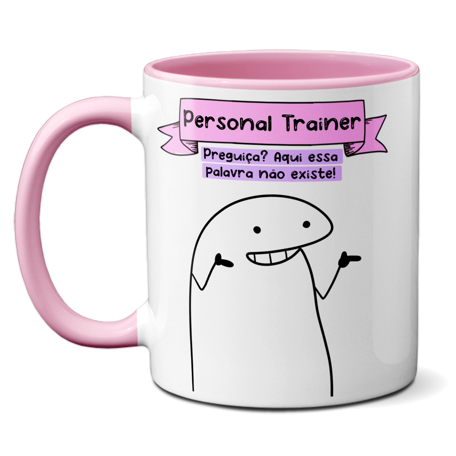 CANECA DE CERÂMICA PERSONALIZADA - PERSONAL TRAINER - FLORK