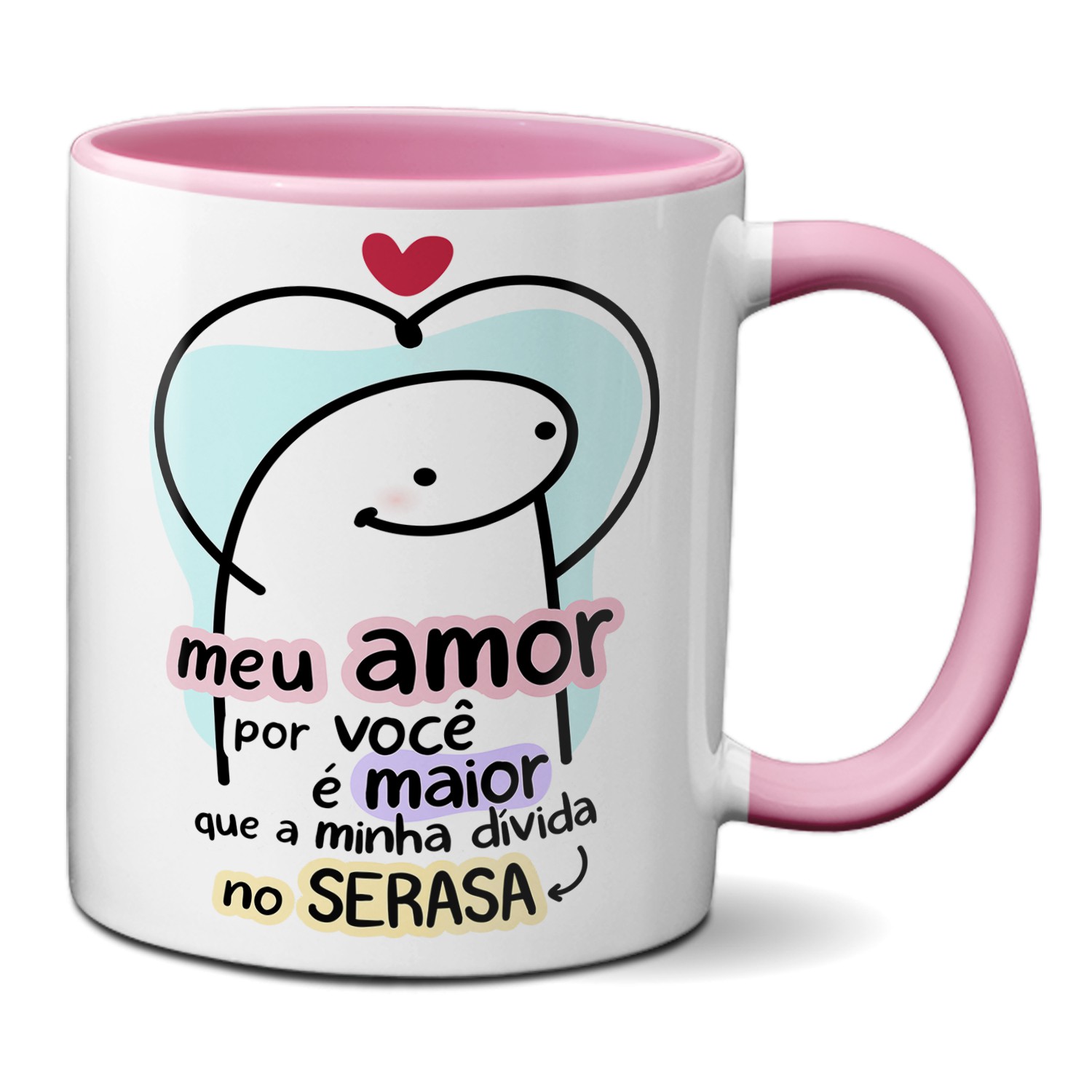 Caneca Personalizada Meme Flork - Amor da Minha Vida - Caneca