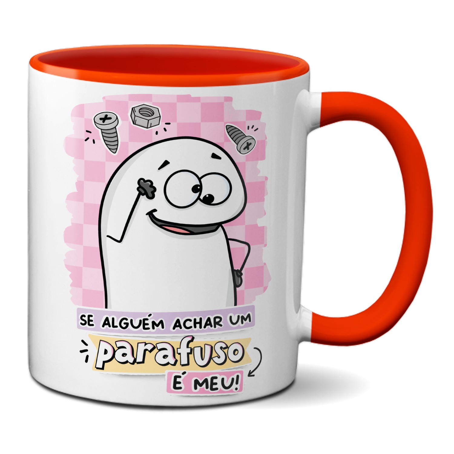 Caneca Flork Se Alguém Achar Um Parafuso É Meu Meme Engraçado