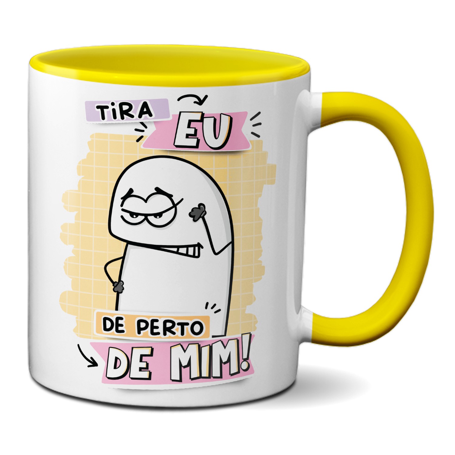 Caneca Flork Meme Personalizamos com Nome